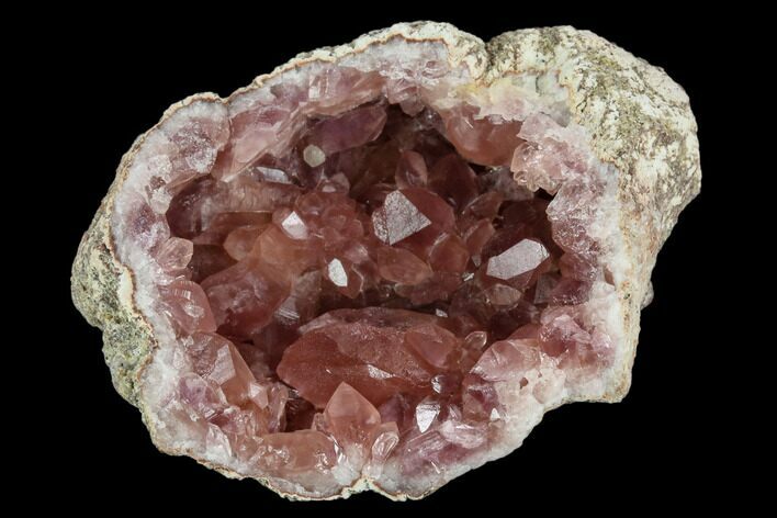 Pink Amethyst Geode Section - Argentina #124170